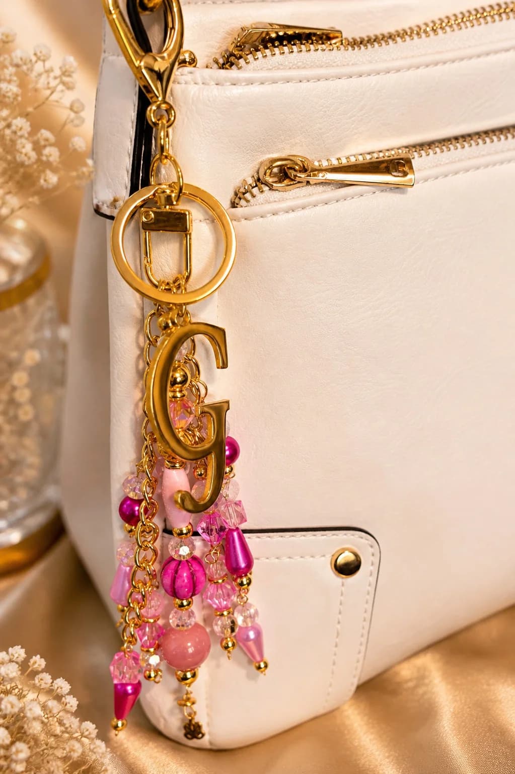 Artistic Mixed Bead Statement Charm